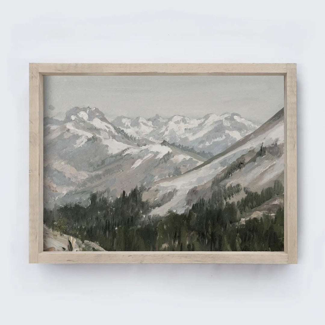 Vintage Mountain Print