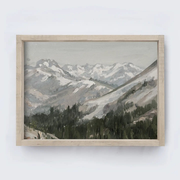 Vintage Mountain Print