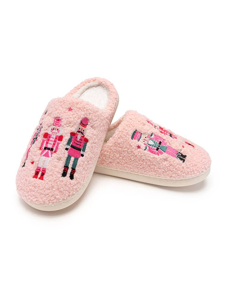 Holiday Nutcrackers Slippers: S/M