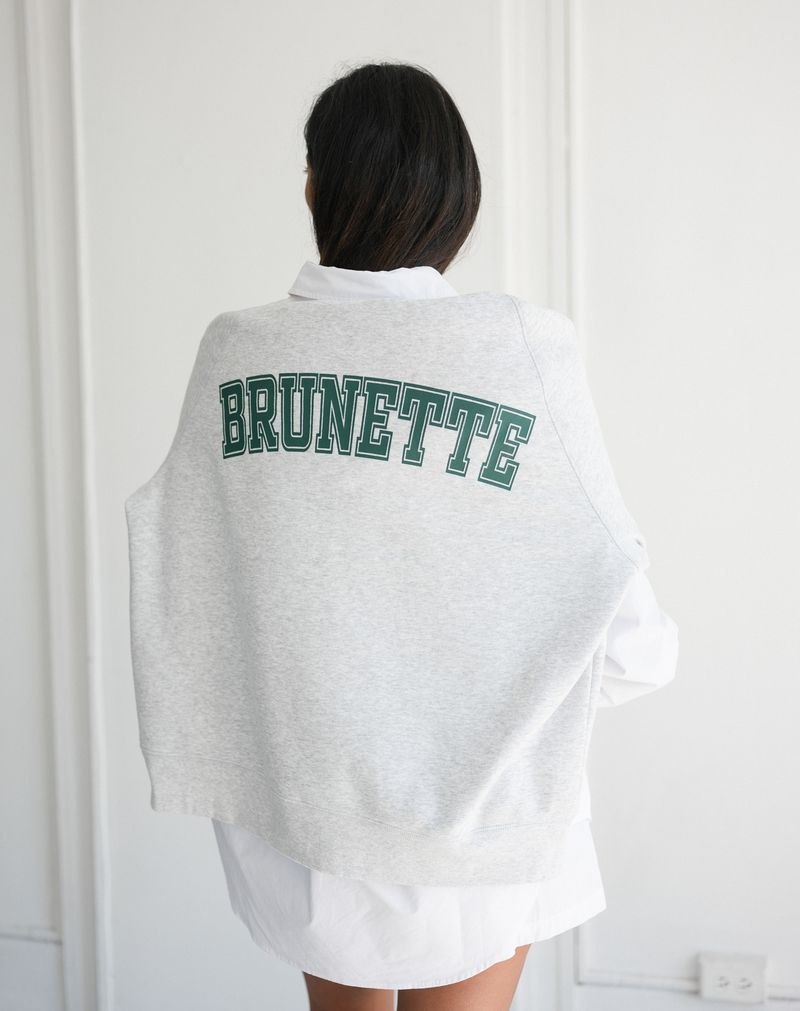 Brunette The Label Varsity Crewneck - Brunette
