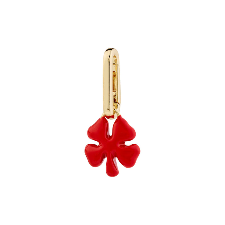Charm Clover Pendant - Gold/Red