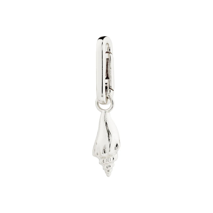 Shell Charm Pendant - Silver