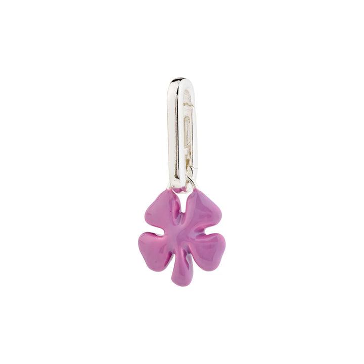 Charm Clover Pendant - Lilac/Silver