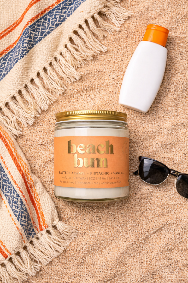 BEACH BUM | NON TOXIC SOY WAX CANDLE