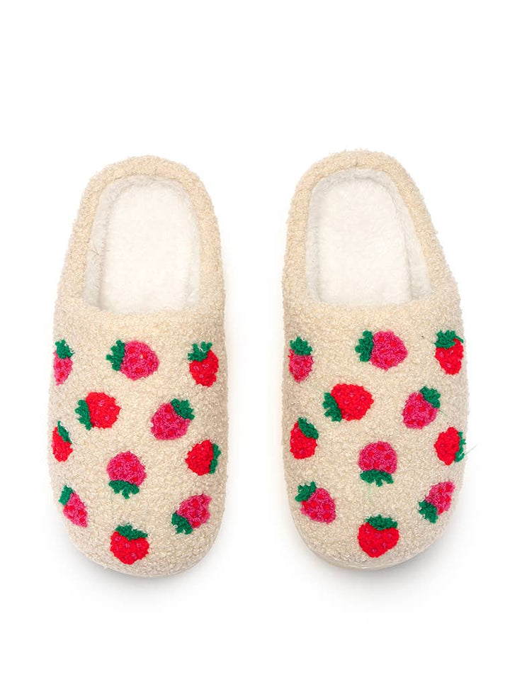 Strawberry Slippers: M/L
