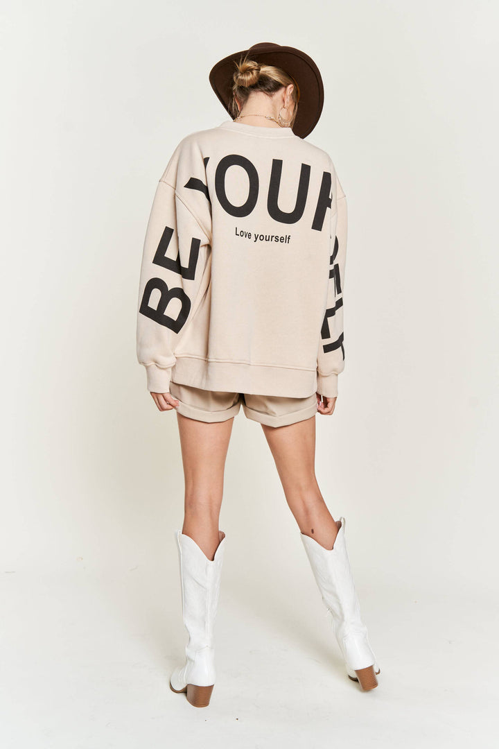❤︎ Be Yourself ❤︎ Oversized Sweatshirt