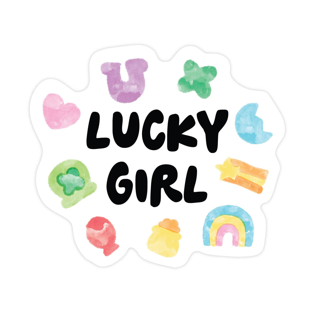 Lucky Girl - Charms Cereal Vinyl Sticker