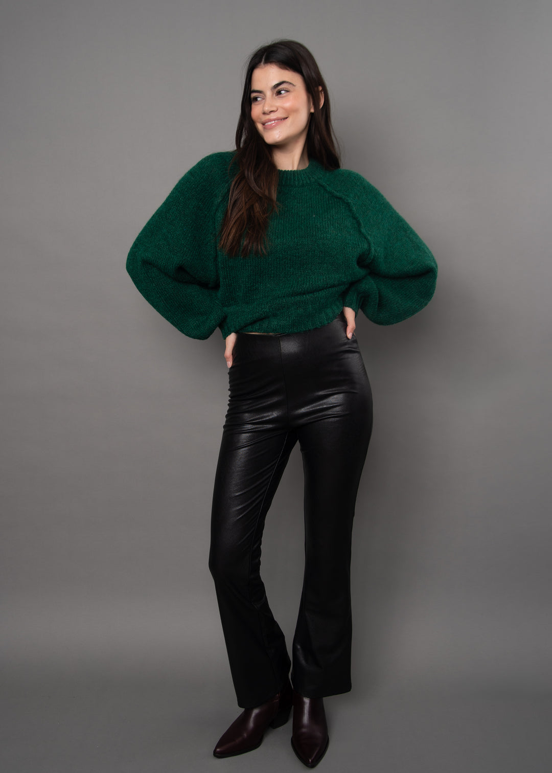 Fabiana Stretch Faux Leather Pant