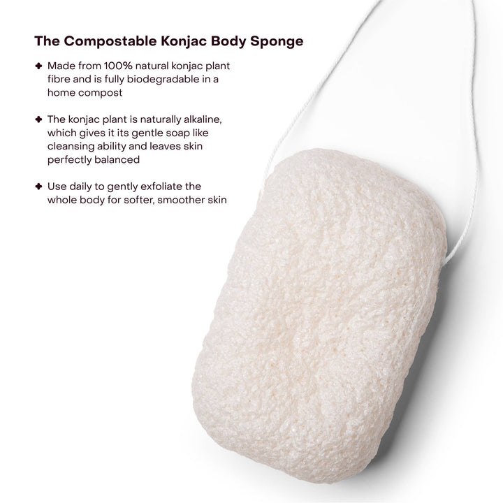 Compostable Konjac Body Sponge