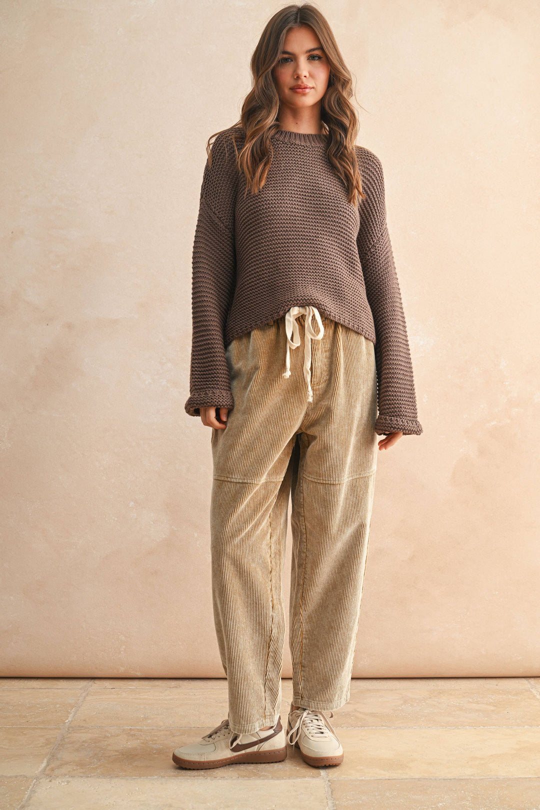 Hearth Knit Sweater - Chocolate