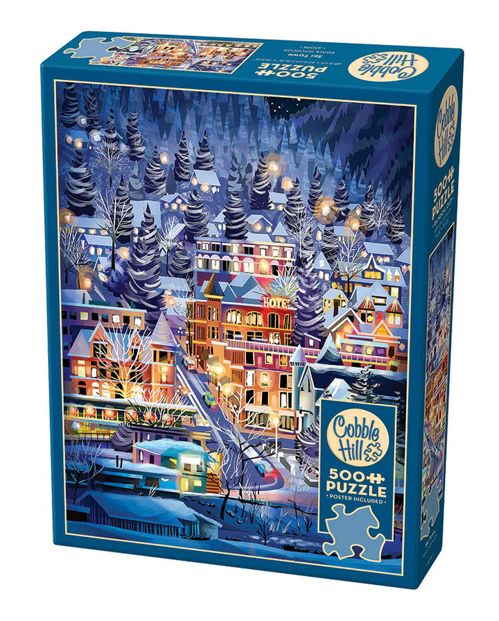 Cobble Hill Holiday Puzzle - Ski Town