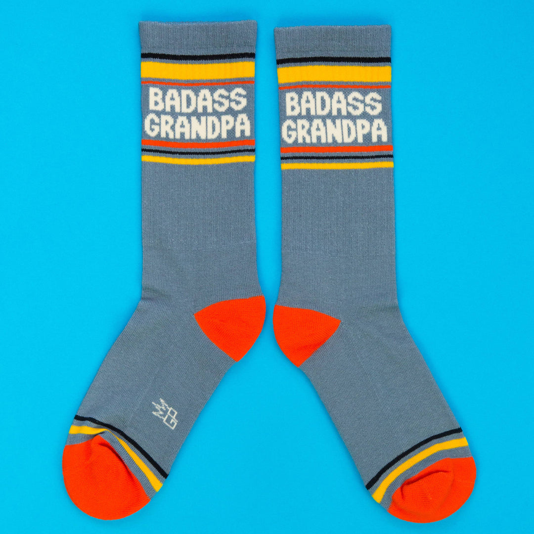 Badass Grandpa Gym Crew Socks