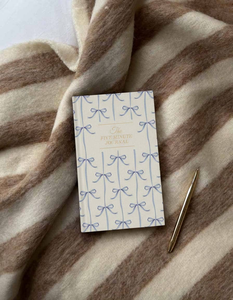 The Five Minute Journal Blue Bow | Exclusive Print