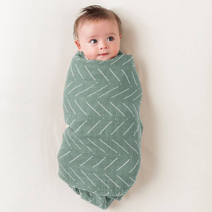 Breastfeeding Boss™-Sage Mudcloth