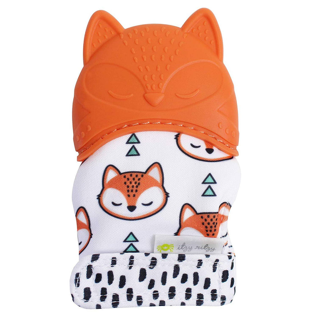 Itzy Mitt™ Silicone Teething Mitts: Fox