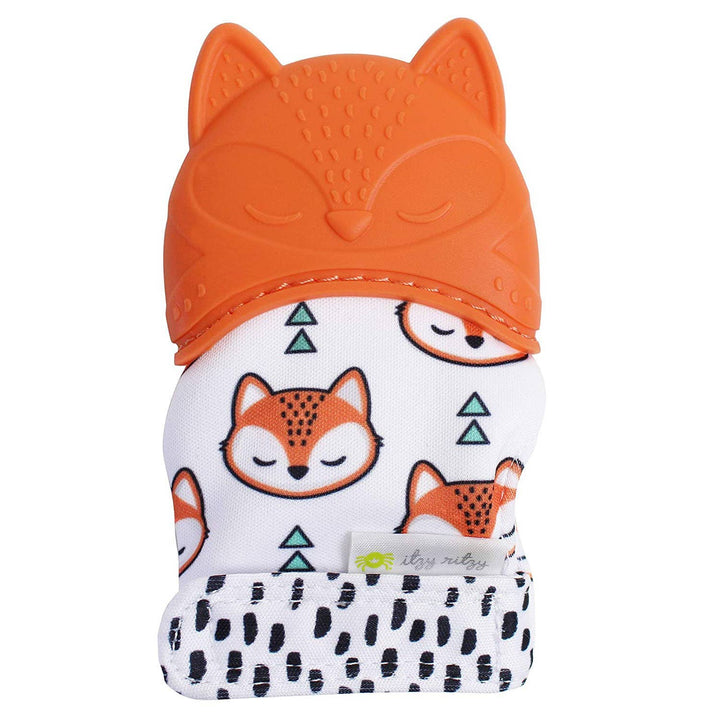 Itzy Mitt™ Silicone Teething Mitts: Fox