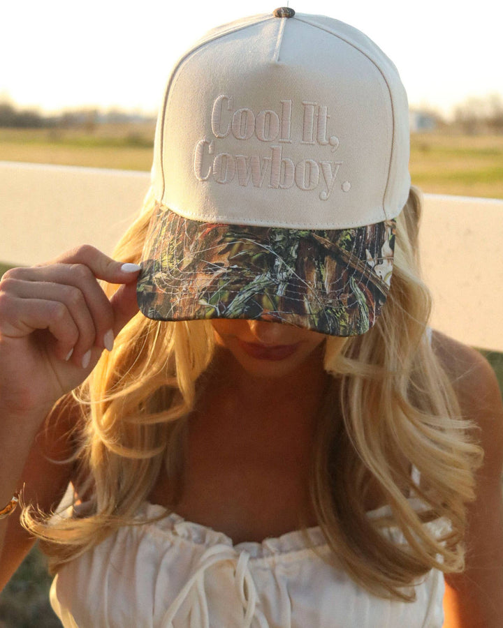 Cool It Cowboy Trucker Hat - Camo