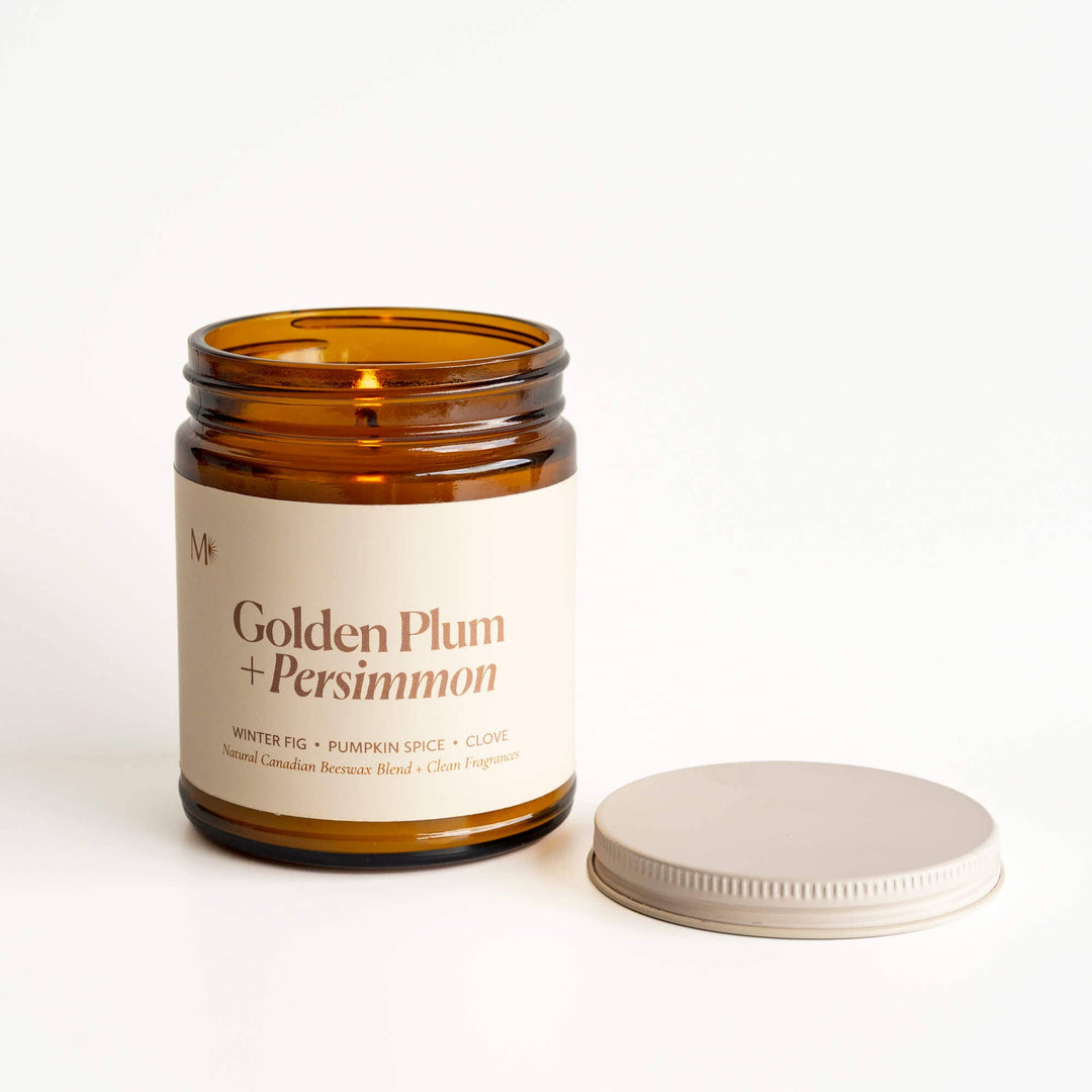 Golden Plum + Persimmon | Canadian Beeswax Candle