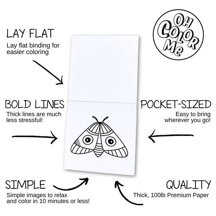 Positive Words Mini Colouring Book