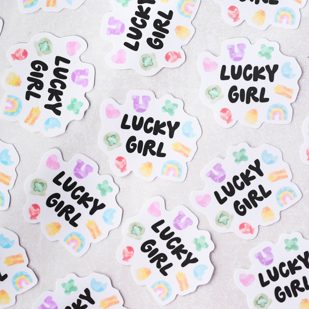Lucky Girl - Charms Cereal Vinyl Sticker