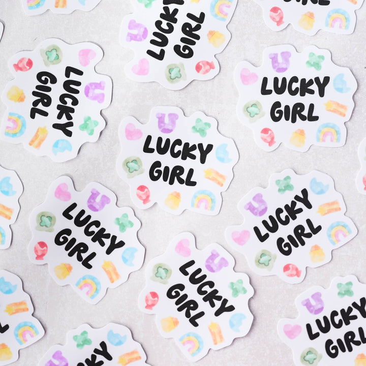 Lucky Girl - Charms Cereal Vinyl Sticker
