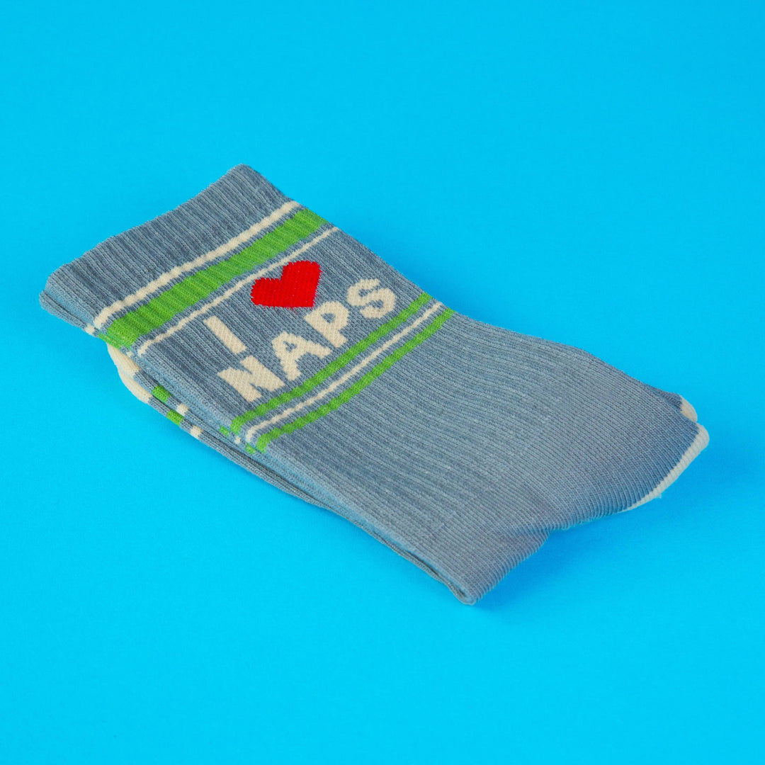 I ❤️ Naps Gym Crew Socks
