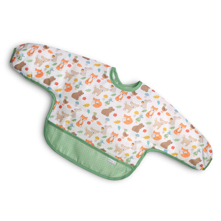 Itzy Everywhere Bib™ - Long Sleeve Water-resistant Bib: Woodland