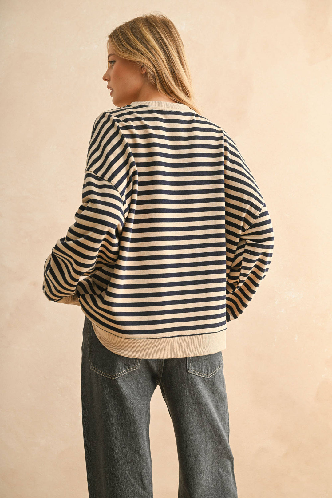 Riviera Striped Crewneck