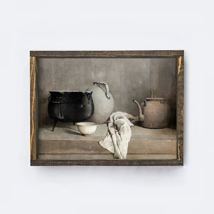 Vintage Clay Pots Print