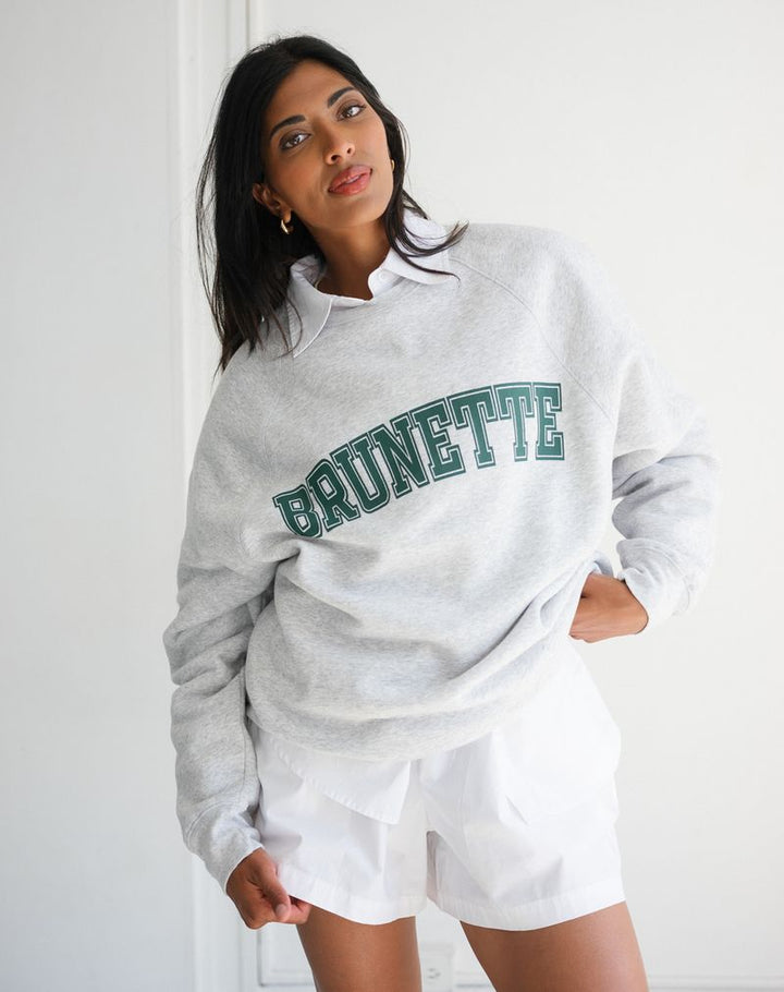 Brunette The Label Varsity Crewneck - Brunette