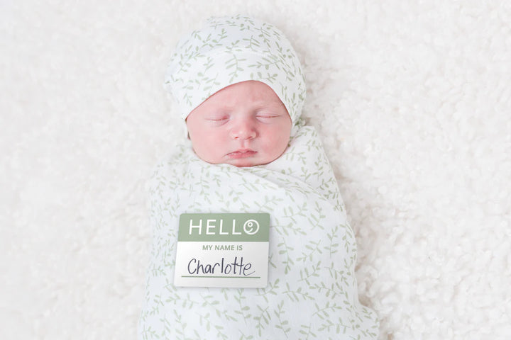 Hello World Newborn Set – Greenery