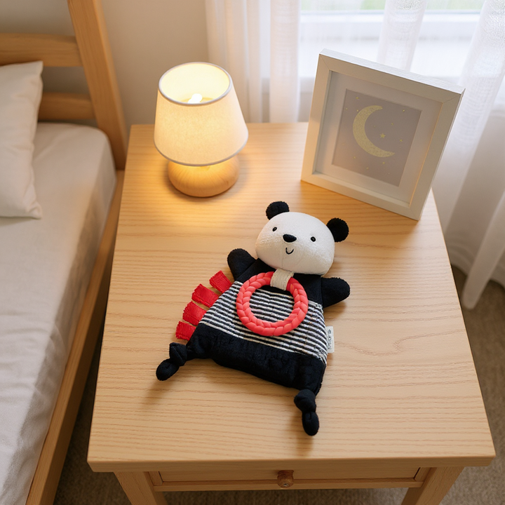 Bitzy Crinkle™ Sensory Toy With Teether: Mallard