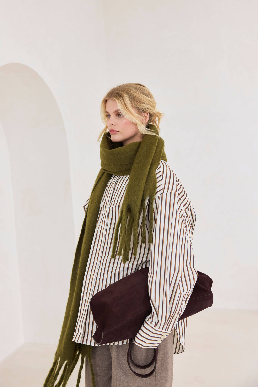 The Reykjavik Scarf - 100% Recycled - Sea Kelp