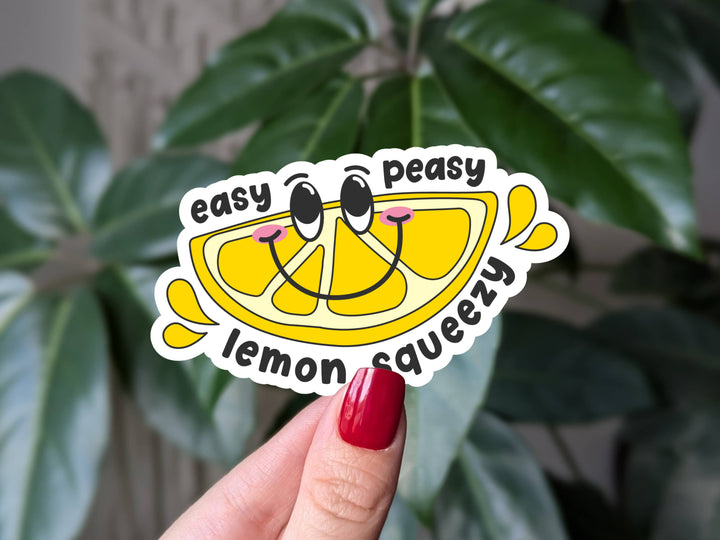 Easy Peasy Lemon Squeezy Vinyl Sticker