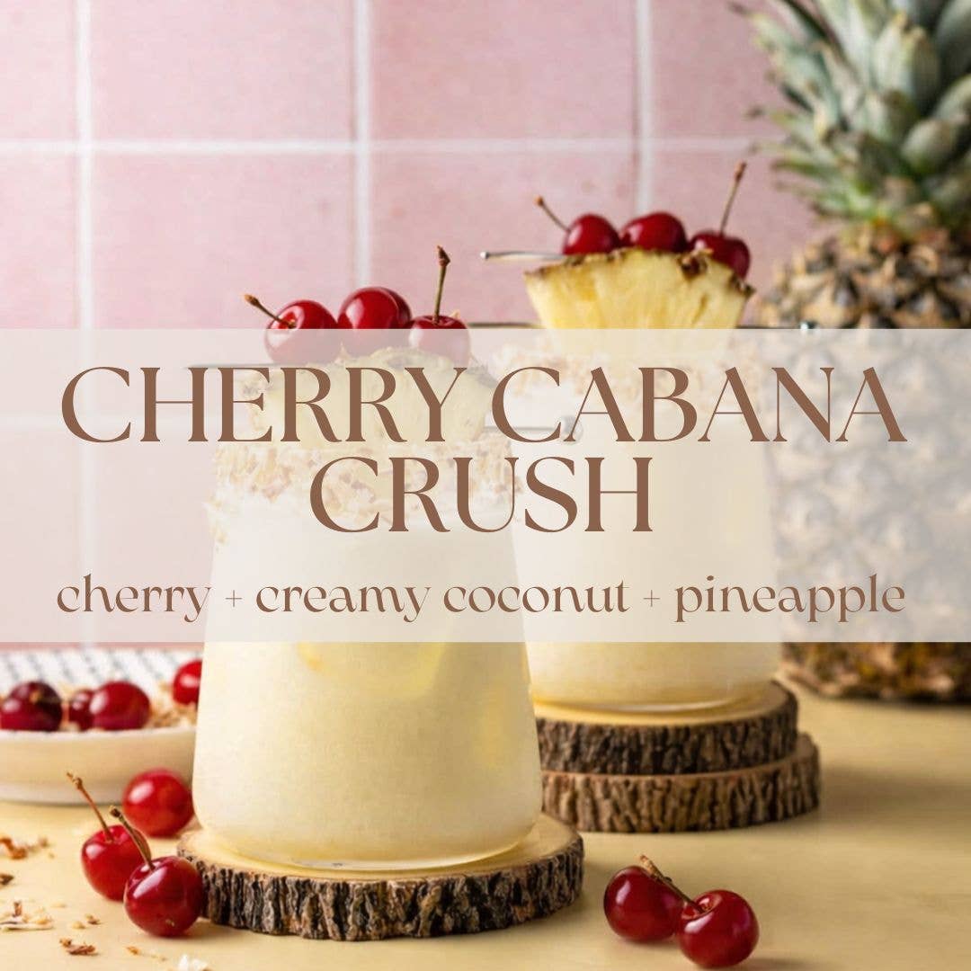 CHERRY CABANA CRUSH  | NON TOXIC SOY WAX CANDLE