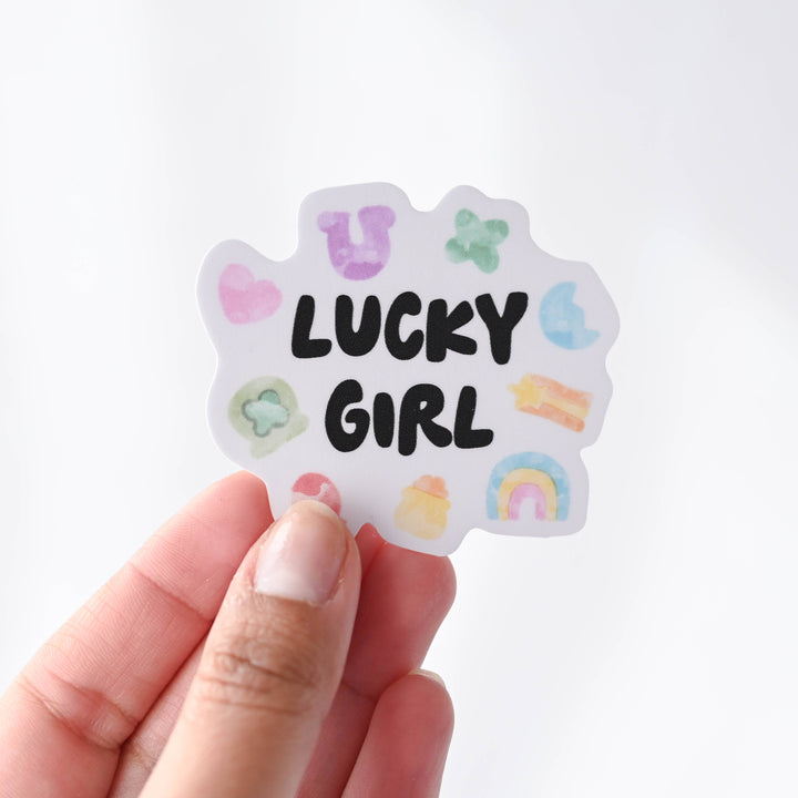 Lucky Girl - Charms Cereal Vinyl Sticker