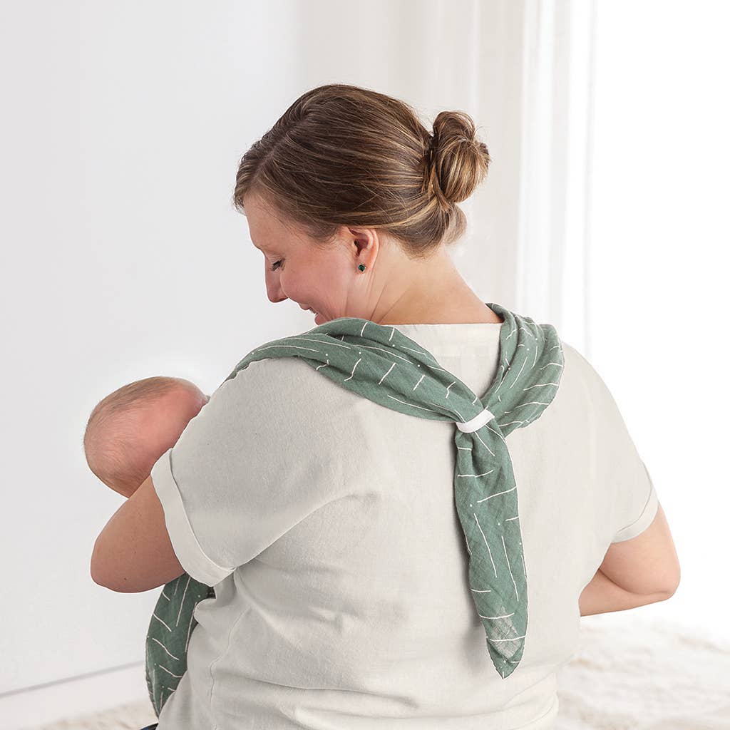Breastfeeding Boss™-Sage Mudcloth