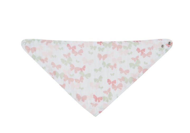 3 Pc Pack Muslin Bandana Bibs One Size- Pink