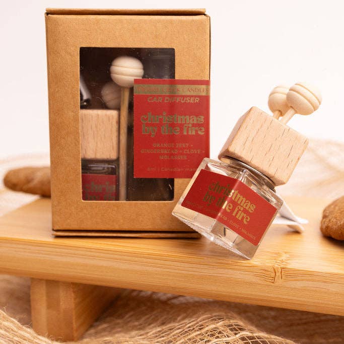 CHRISTMAS BY THE FIRE | NON TOXIC VENT CLIP CAR DIFFUSER | HOLIDAY COLLECTION