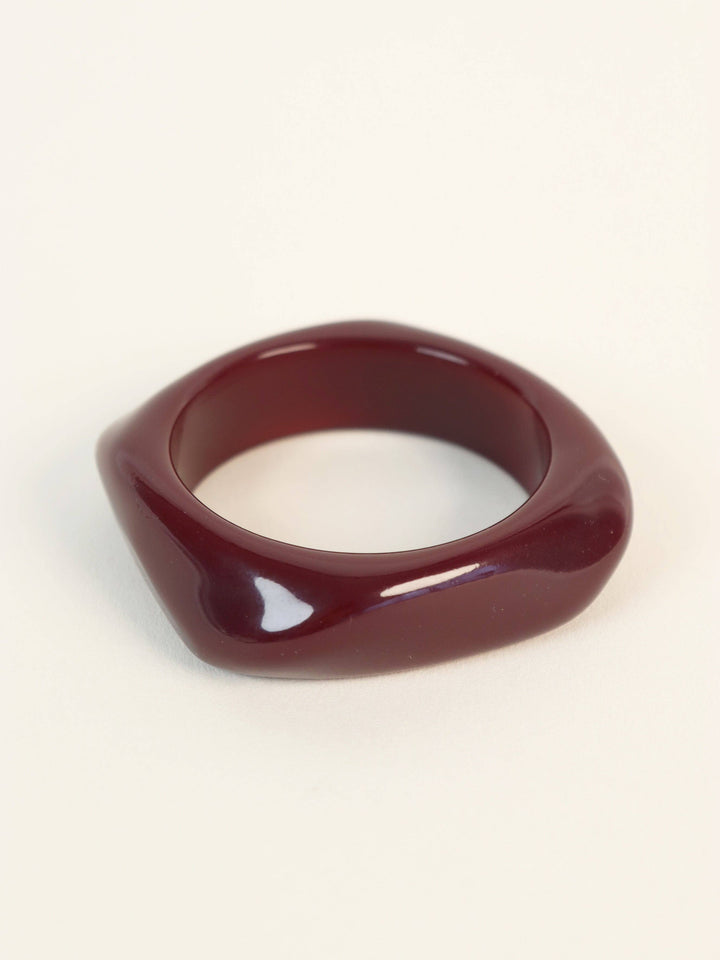 Cuff Bangle in Wine