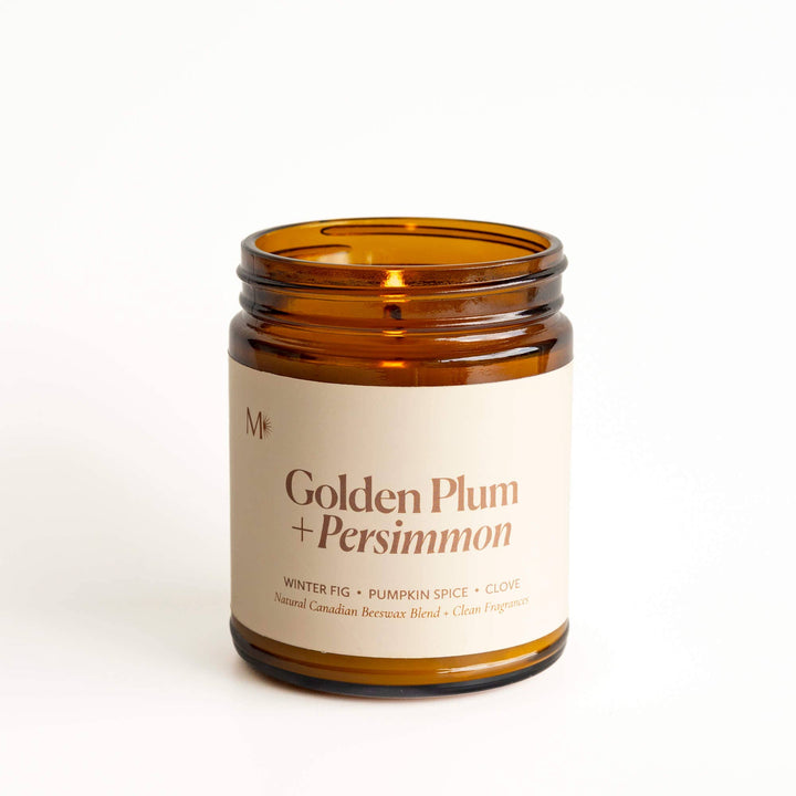 Golden Plum + Persimmon | Canadian Beeswax Candle