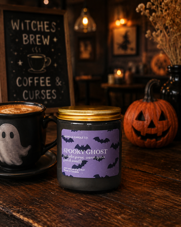 Spooky Ghost Candle 8oz