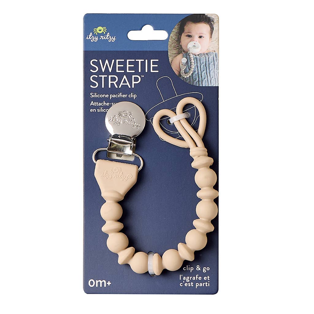 Sweetie Strap Silicone One-Piece Pacifier Clips