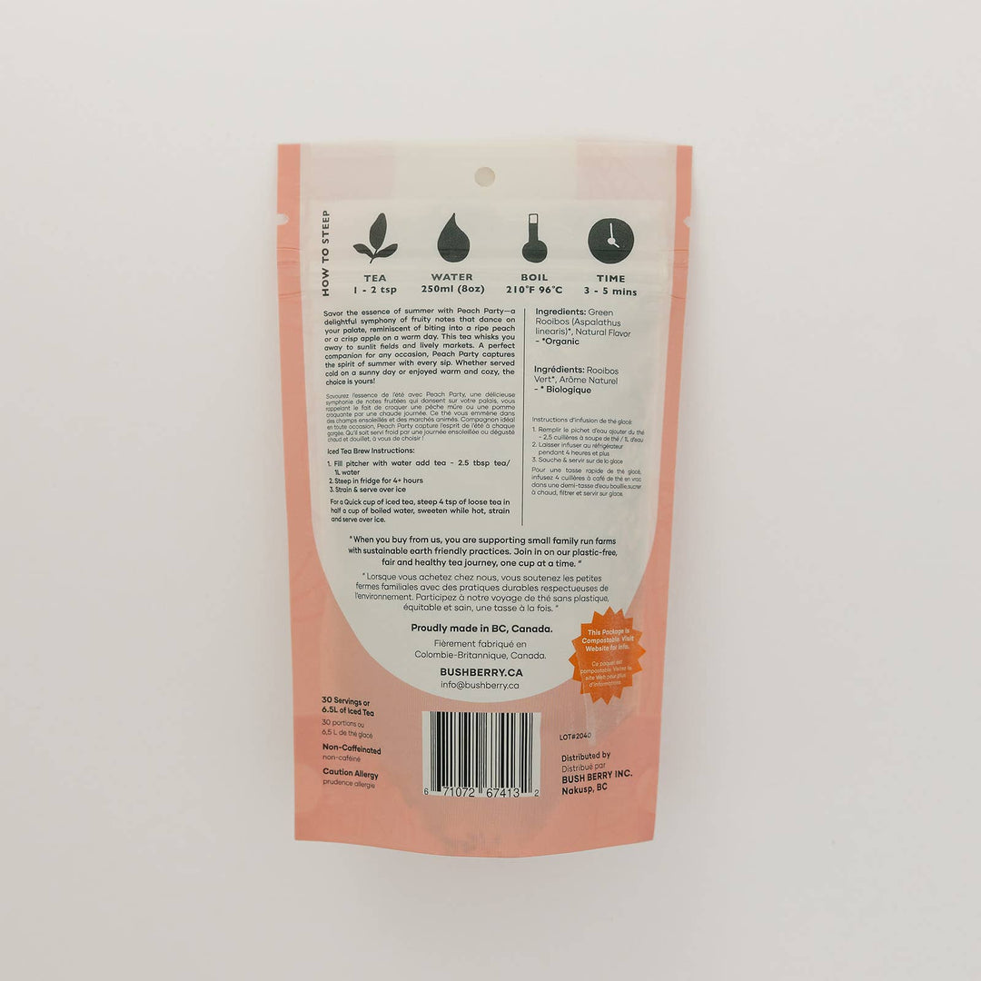 Iced Tea |  Peach Party Loose Leaf Tea