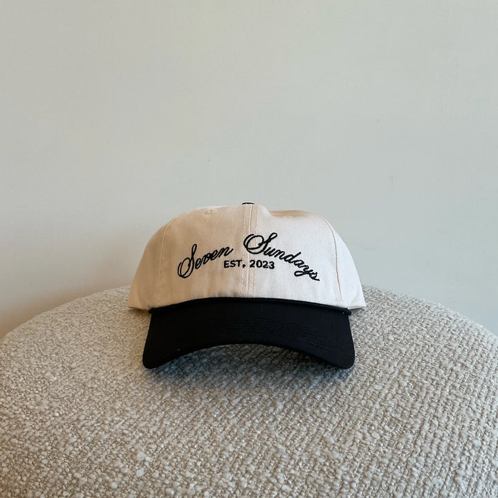 Dad Hat - Black/White