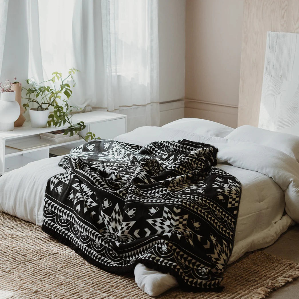 Mini Tipi Star Indigenous Reversible Blanket