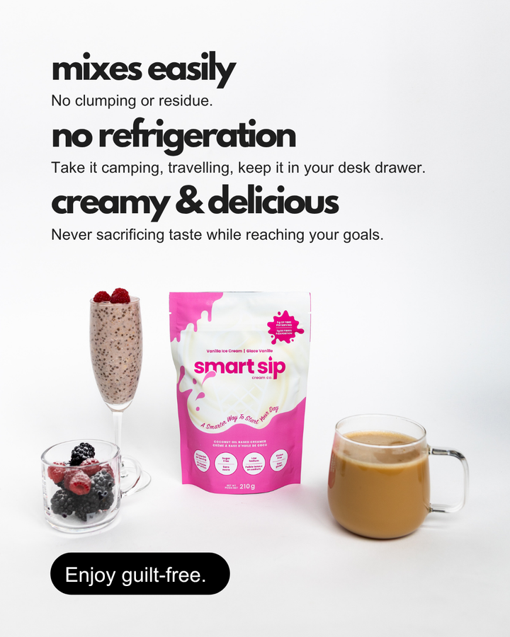 Smart Sip Vanilla Powder Creamer – Sugar-Free & Gluten-Free