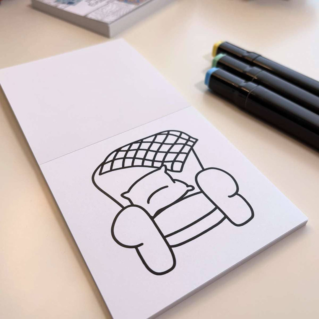 Mini Coloring Book Cushy& Cozy