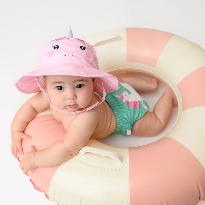 Unicorn Knit Swim Diaper- 2 pc Set