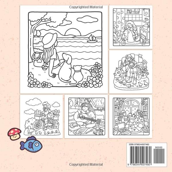 Girl Moments Colouring Book